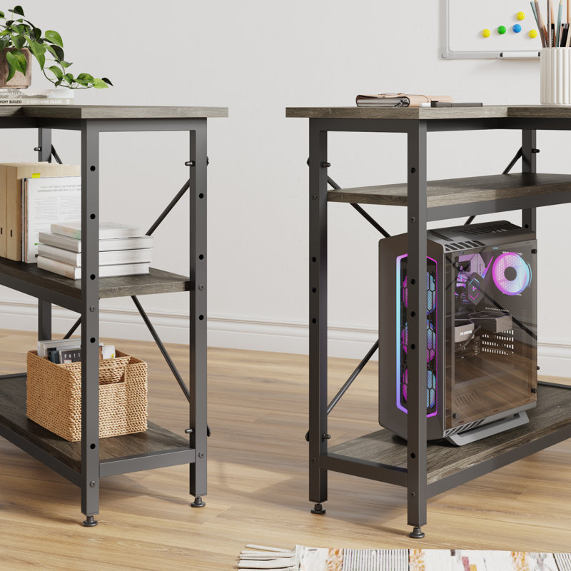 17 Stories Fortunato Reversible LShape Desk & Reviews Wayfair